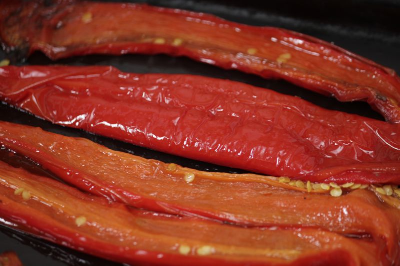 Geputztes, verzehrfertiges Gemüse - Kapern Paprika